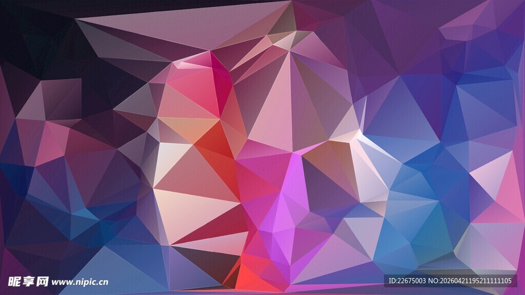 多彩几何抽象背景图案
