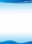 蓝色渐变波浪背景图