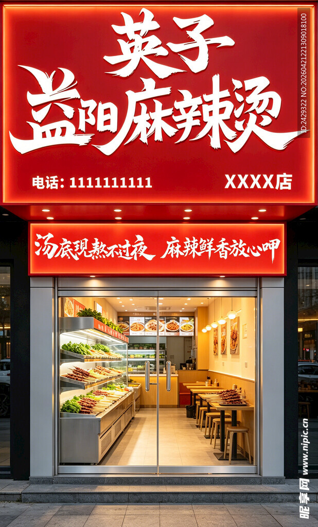 麻辣烫店门头