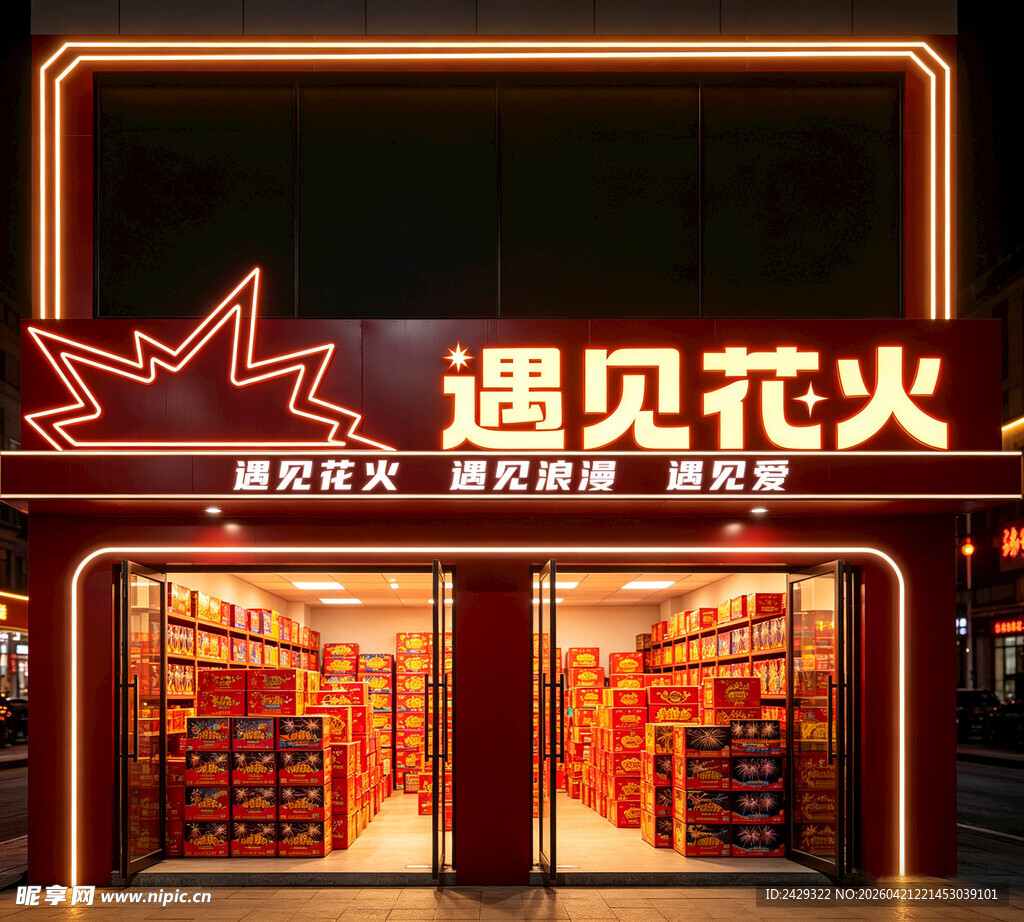 烟花店门头