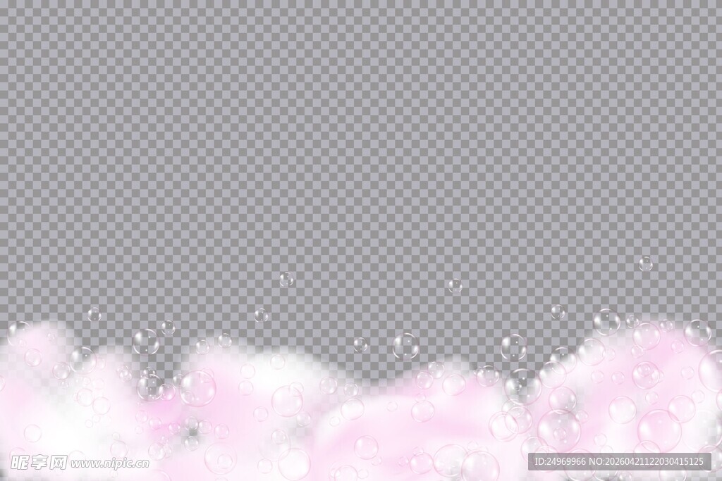 梦幻粉色云朵元素