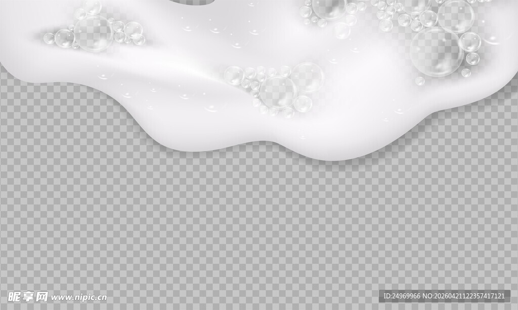 白色泡沫图案素材