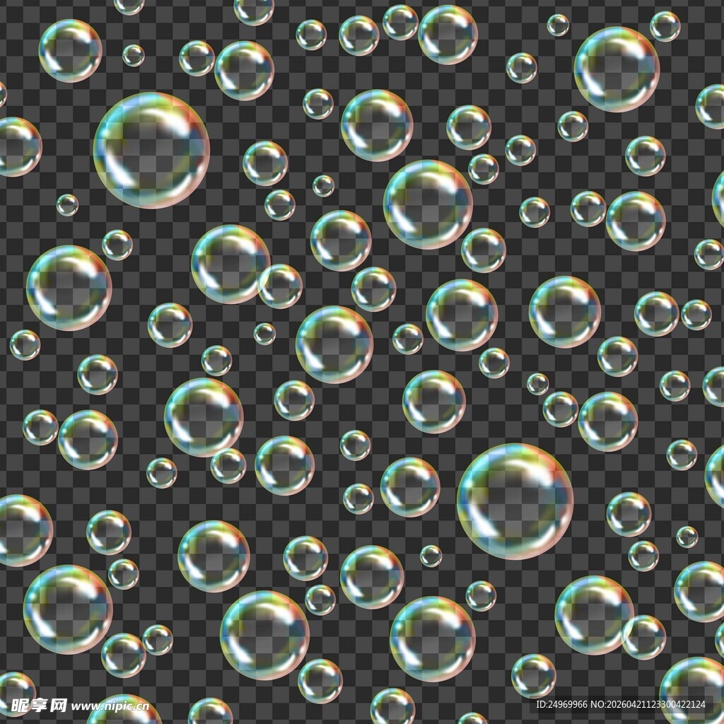 梦幻透明气泡背景图