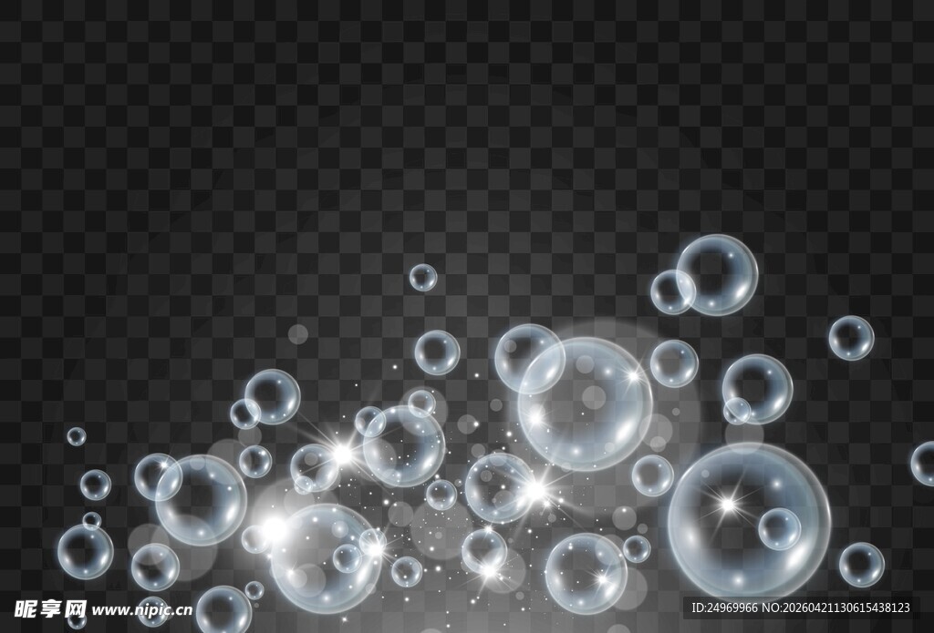 梦幻透明气泡背景图