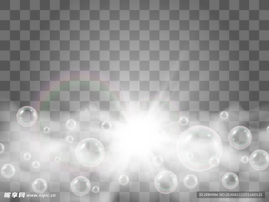 梦幻光晕气泡背景图