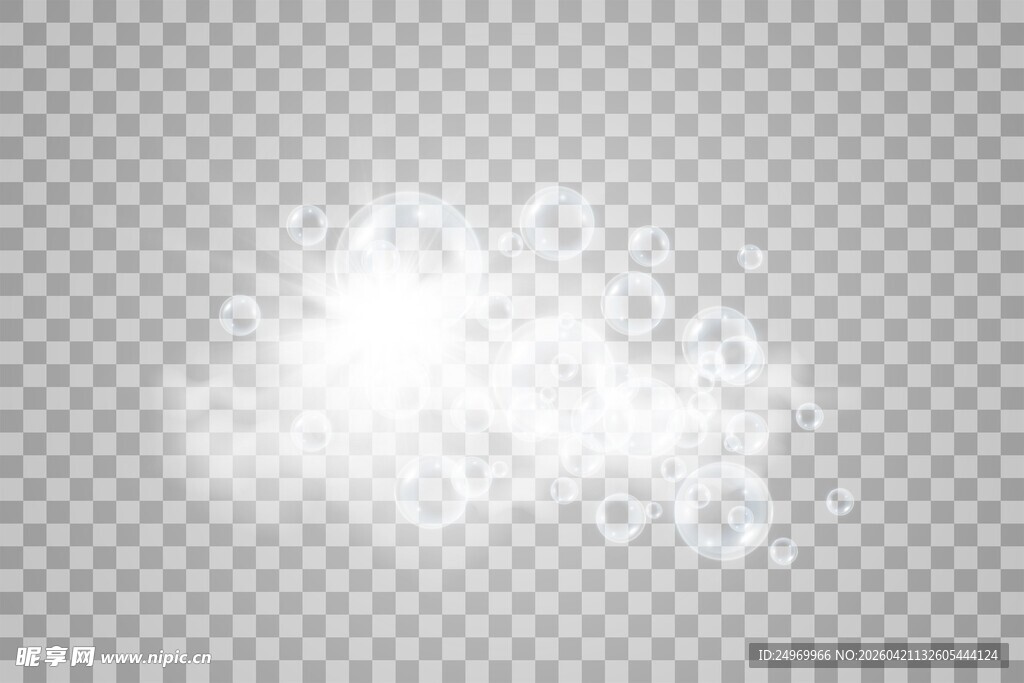 白色闪光特效元素