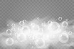 梦幻白色气泡背景图