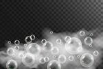 透明背景的梦幻气泡效果