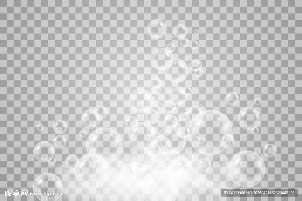 梦幻透明气泡光斑背景
