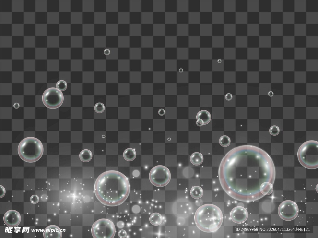 梦幻透明气泡背景图