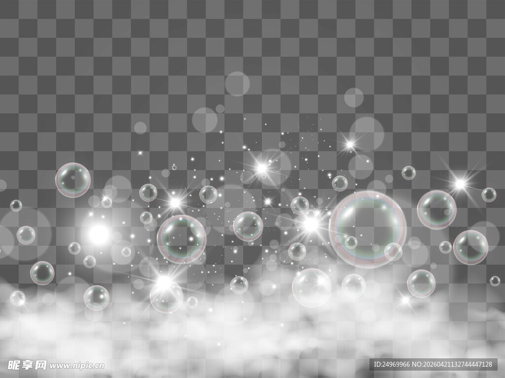 梦幻气泡云雾背景效果