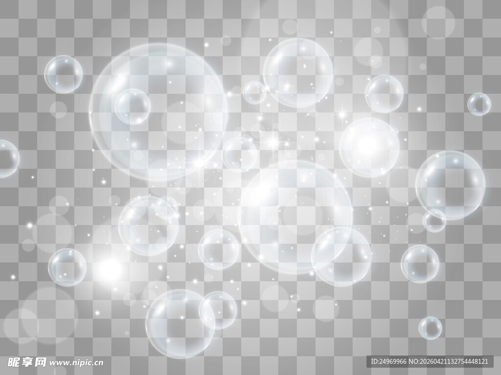 梦幻透明气泡背景图