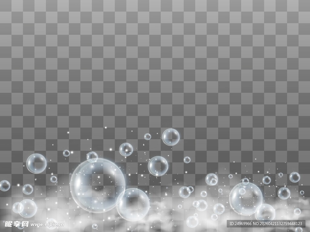 梦幻透明气泡背景图