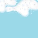 浅蓝色天空中的朵朵白云