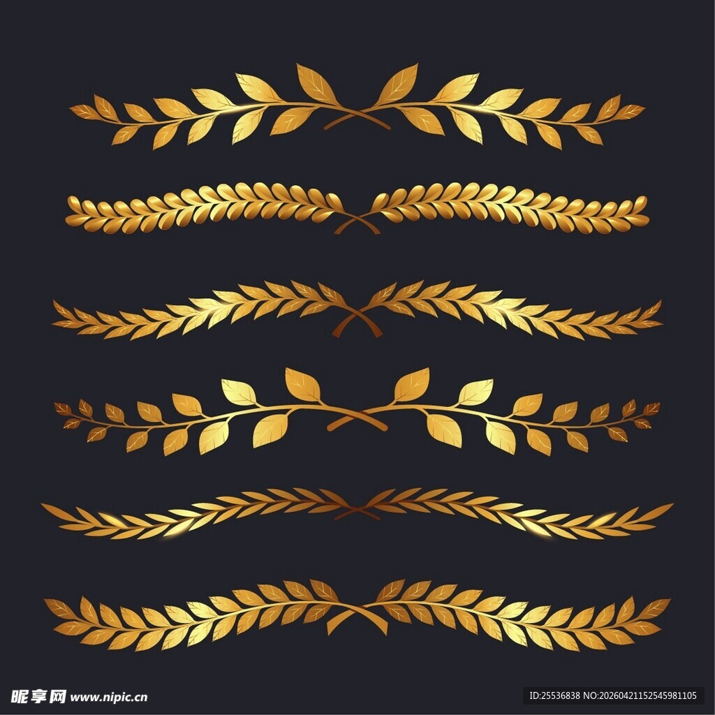 金色麦穗边框