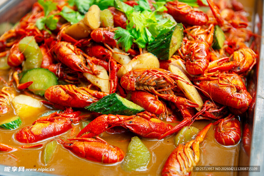香辣小龙虾美食诱人
