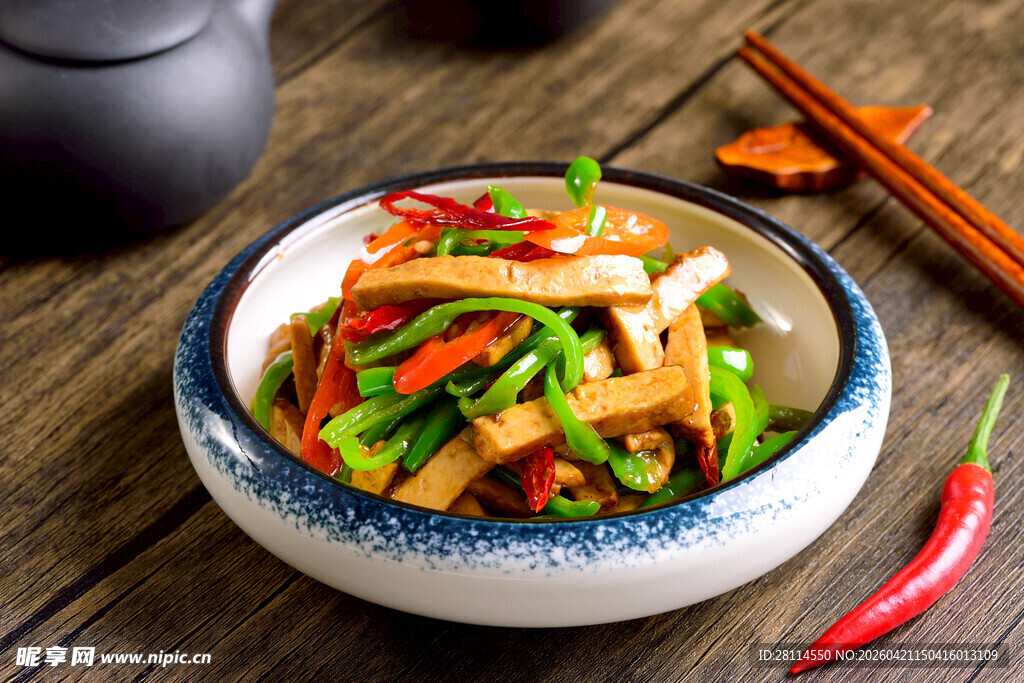 香辣美味炒豆干