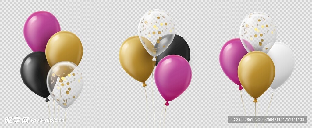 气球装饰素材