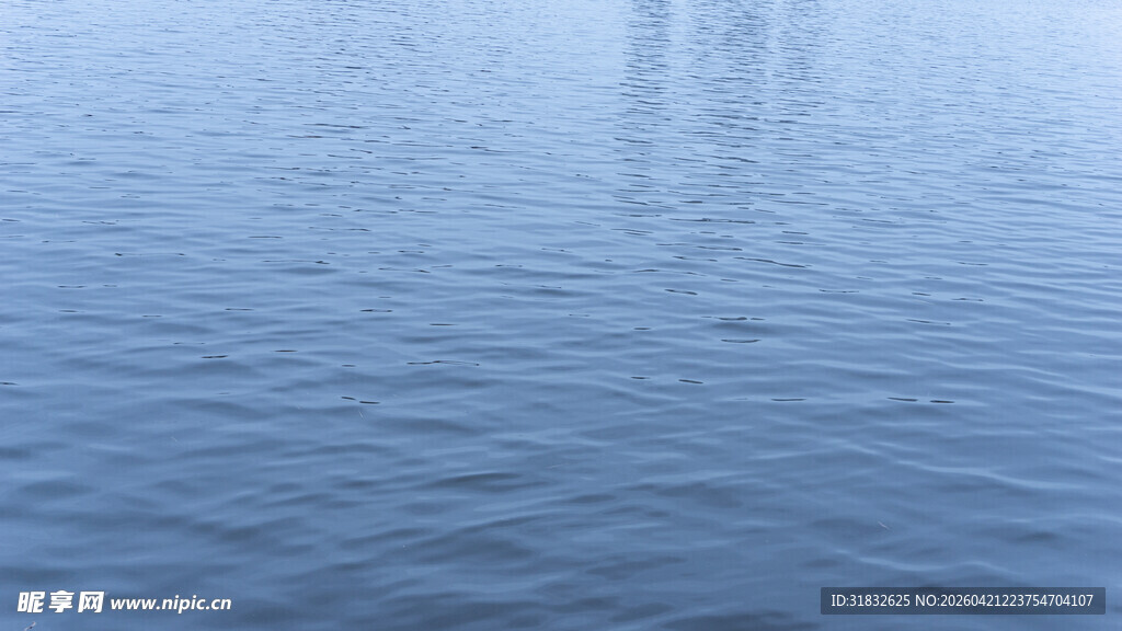 平静水面的波纹景象