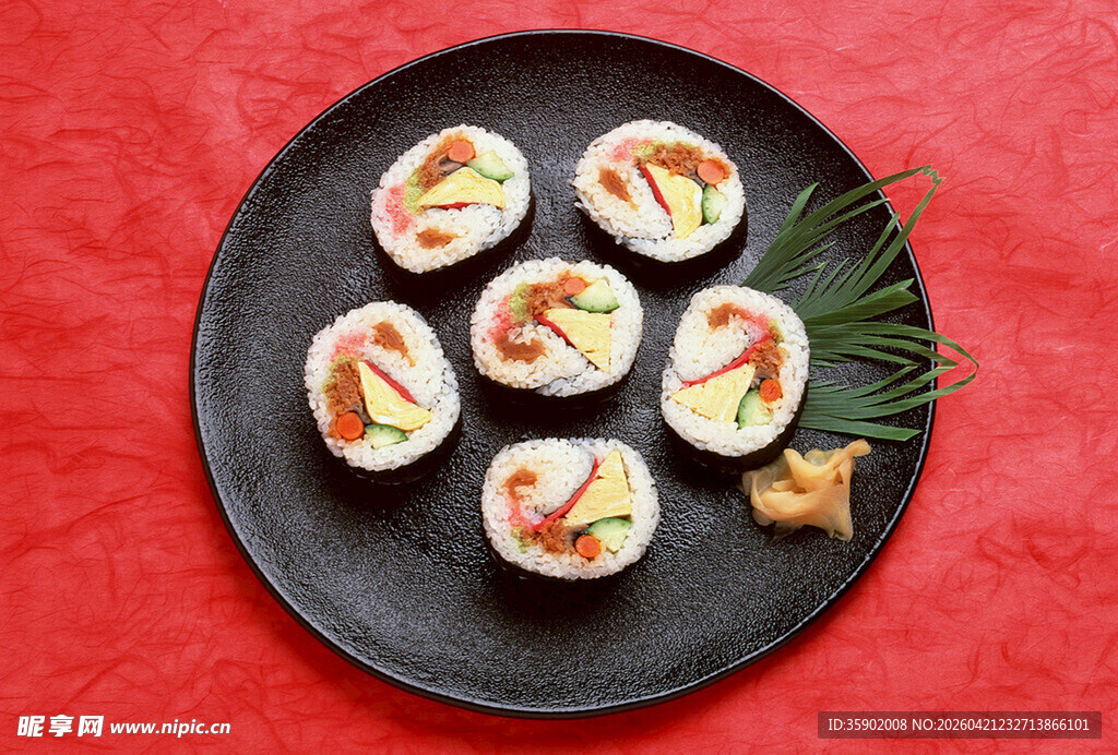 美味寿司摆盘展示