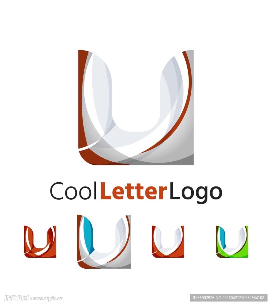 创意字母U标志设计