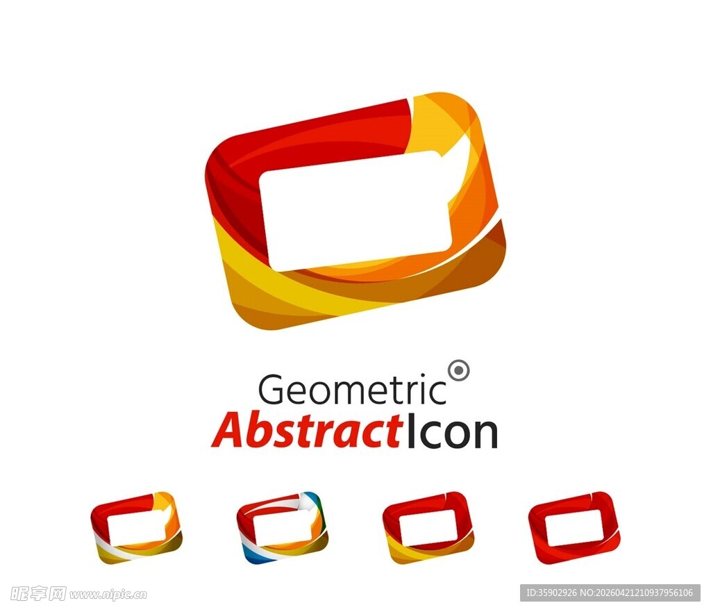 几何抽象风格标志设计