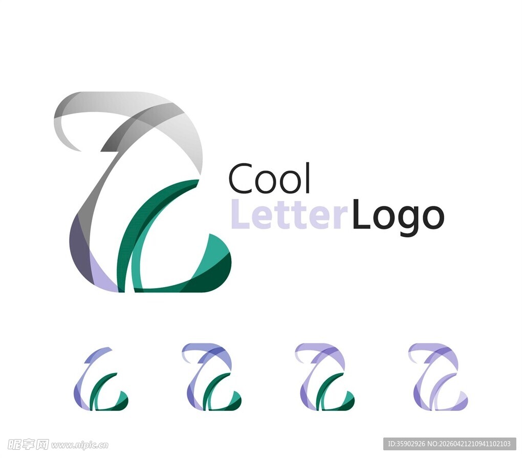 酷炫字母标志设计示例