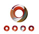 多彩环形图案设计元素