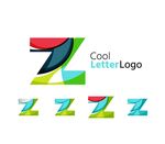 多彩字母Z标志设计