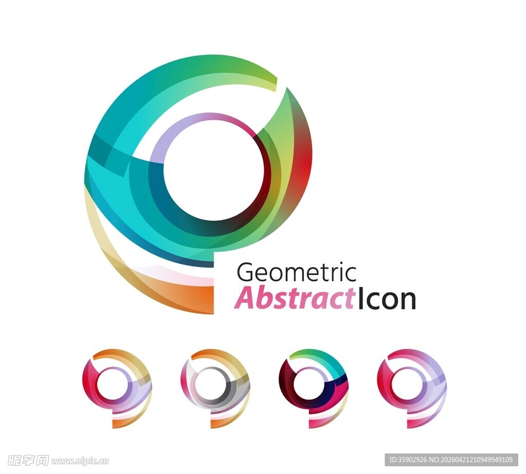 几何抽象图标集合