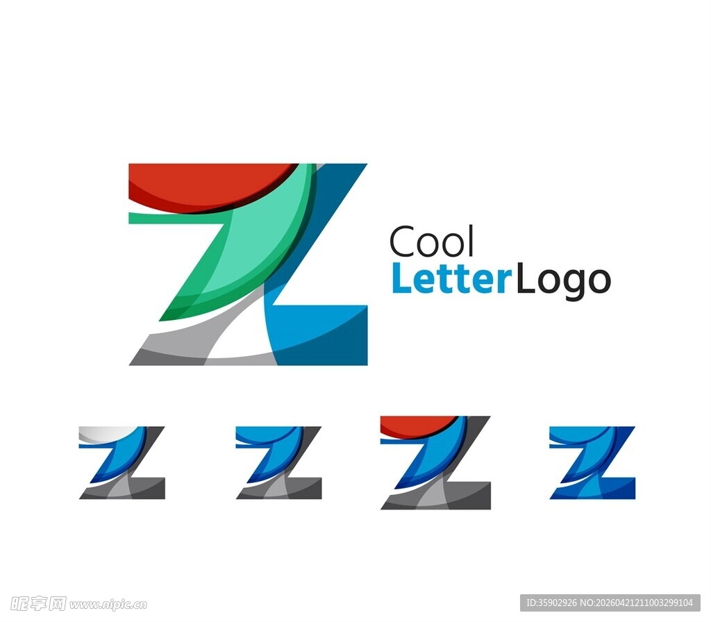 酷炫字母Z标志设计