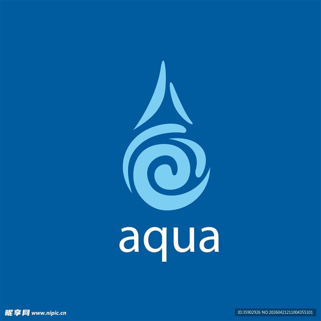 蓝色水滴aqua标志