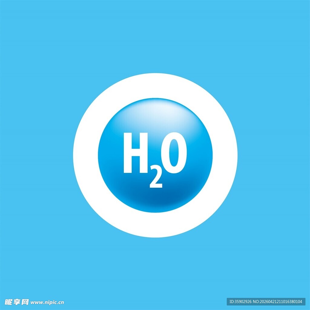 水分子标志图案