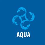 蓝色水波AQUA标志