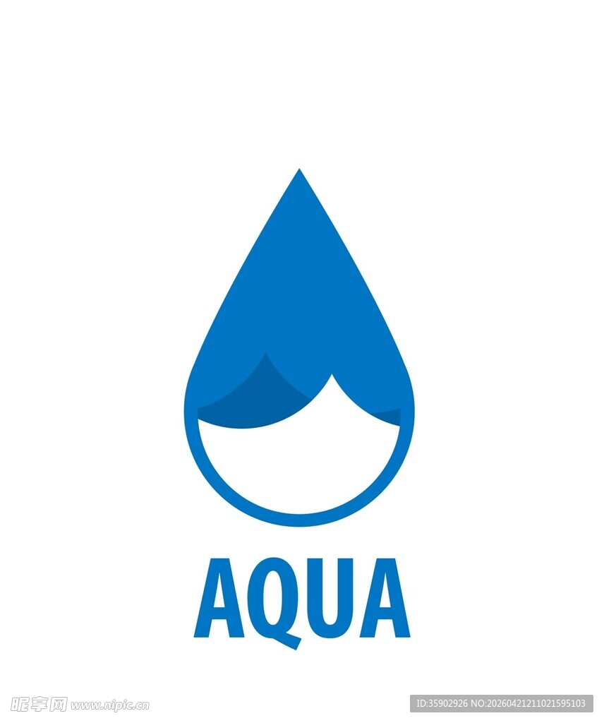 水滴标志AQUA