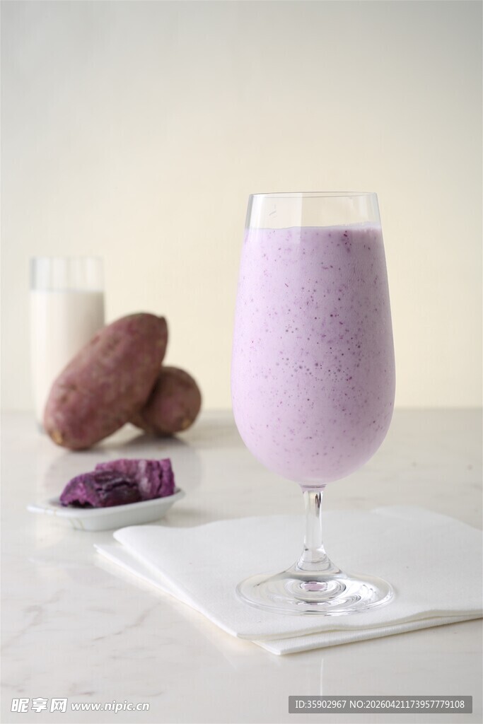 紫薯牛奶饮品美味又健康