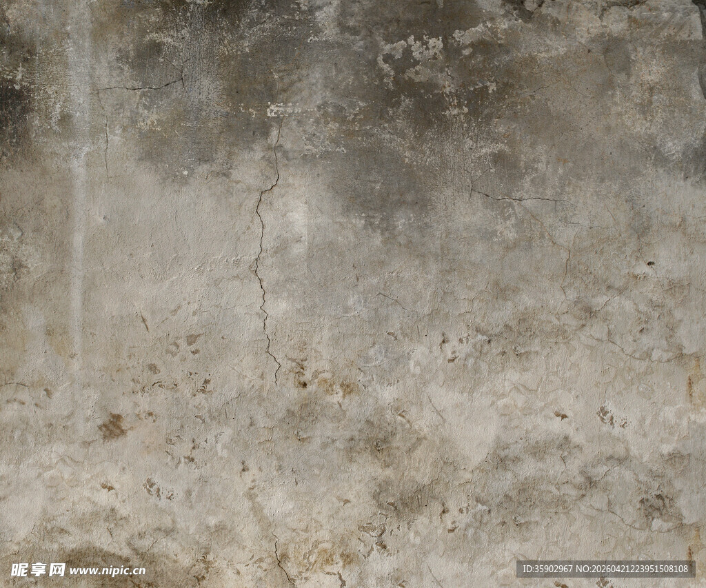 老旧斑驳的水泥墙面