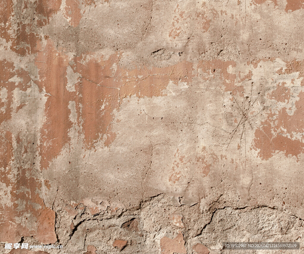 斑驳老旧墙面纹理特写