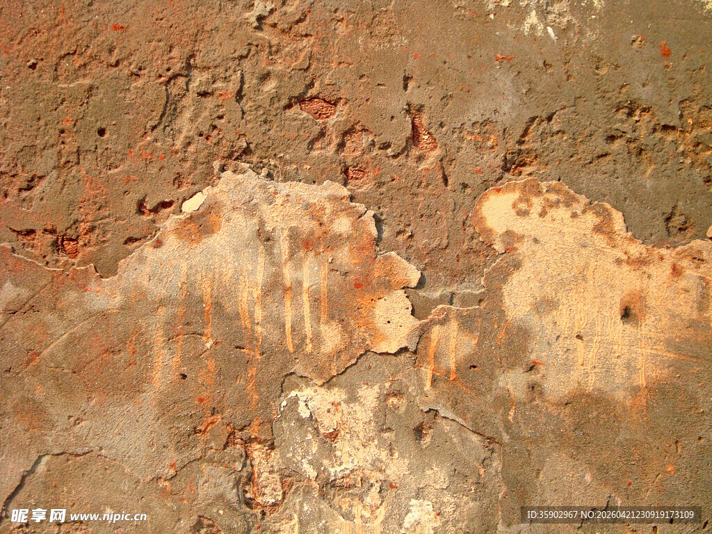 斑驳陈旧的墙面纹理