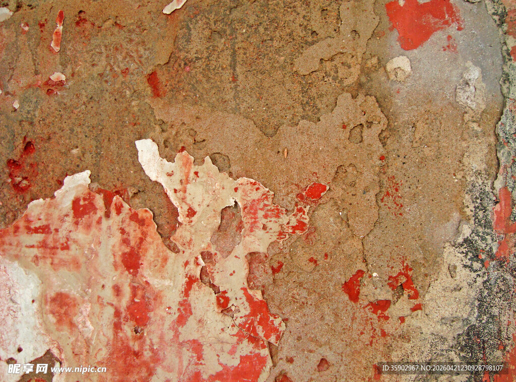 斑驳墙面纹理特写