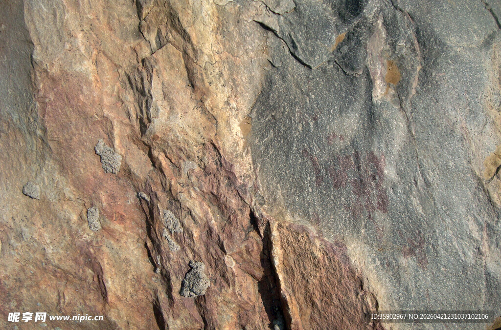 岩石纹理特写