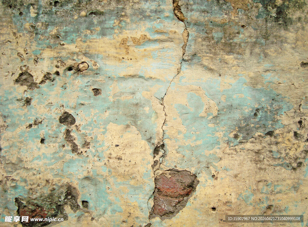 斑驳老旧墙面纹理
