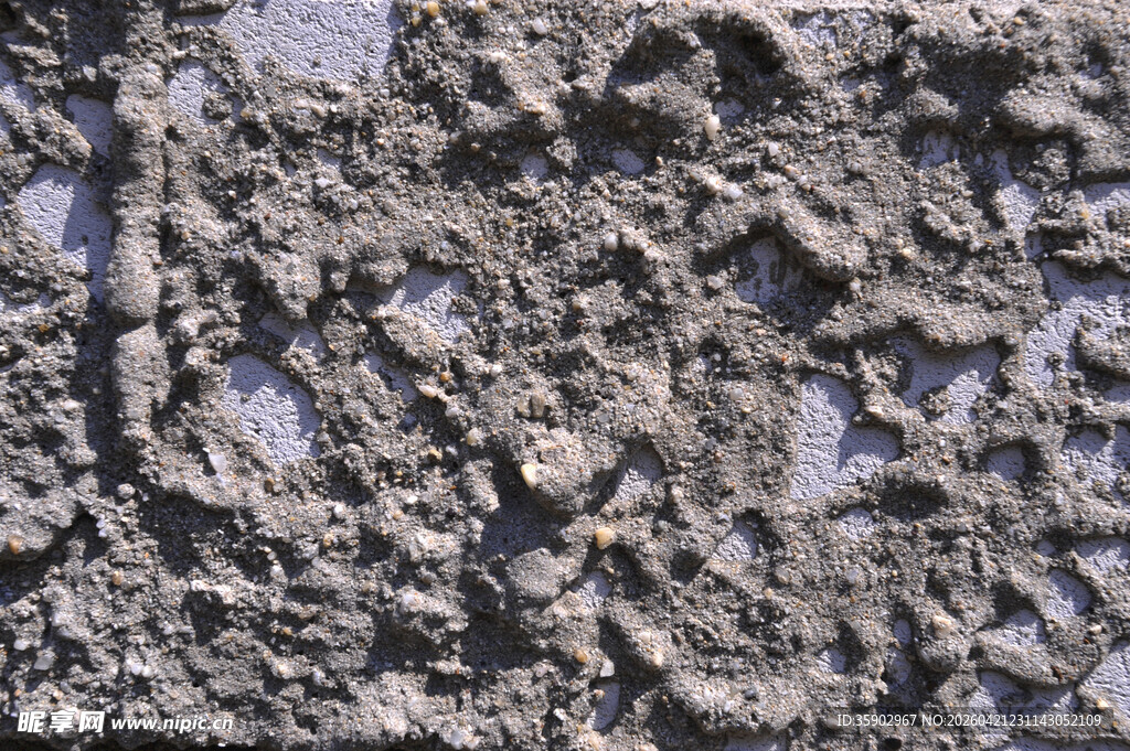 粗糙质感的灰色泥墙纹理