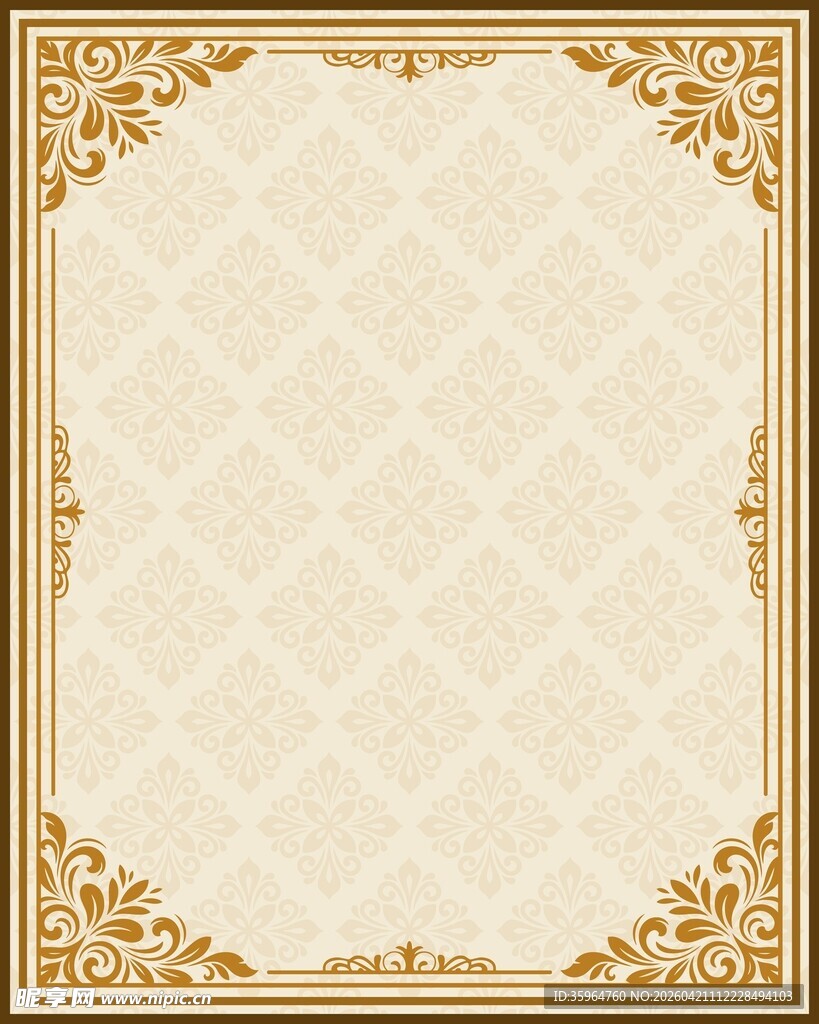 欧式花纹边框