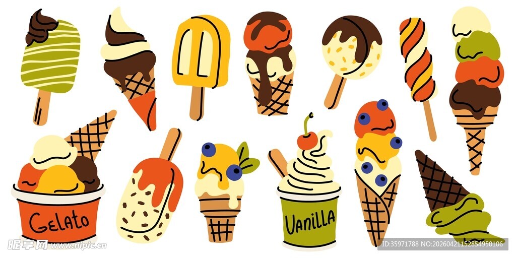 卡通冰淇淋