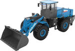 蓝色工程装载机玩具模型