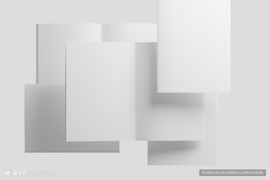 A4时尚杂志截切展示样机