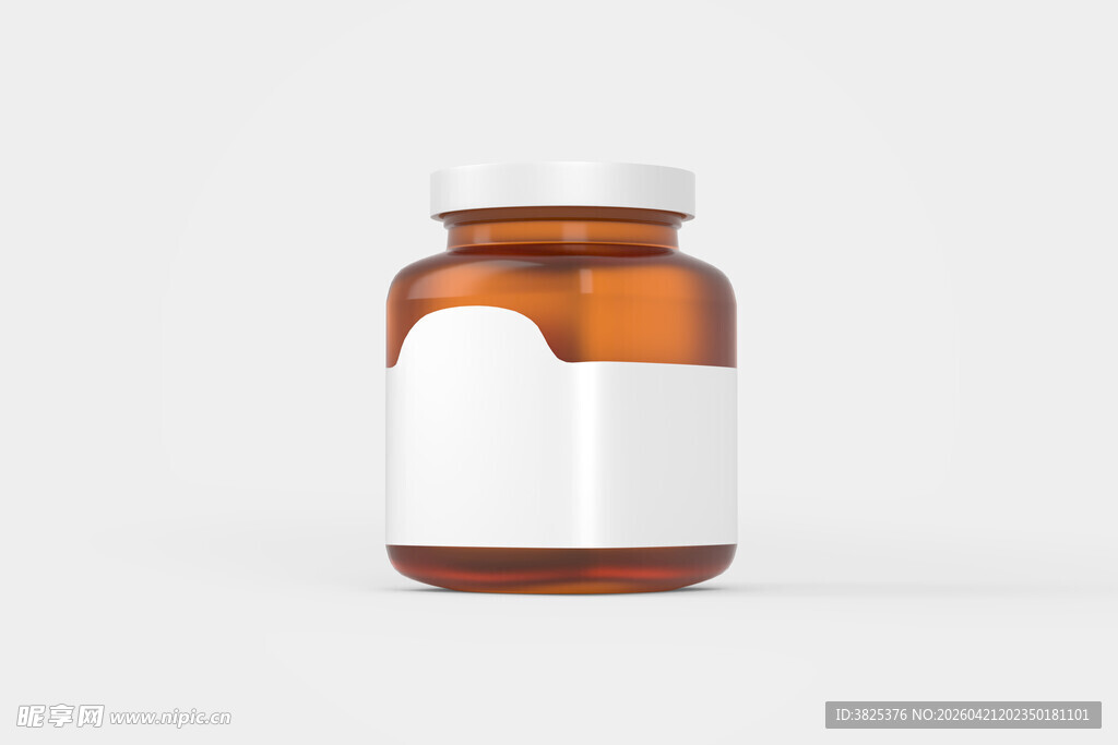 棕色药瓶设计展示模型样机