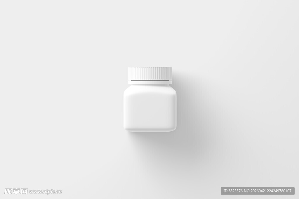 白色mini药瓶设计样机展示