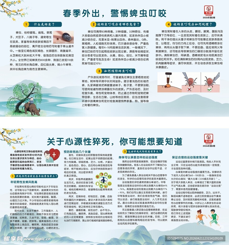 春季健康教育展板